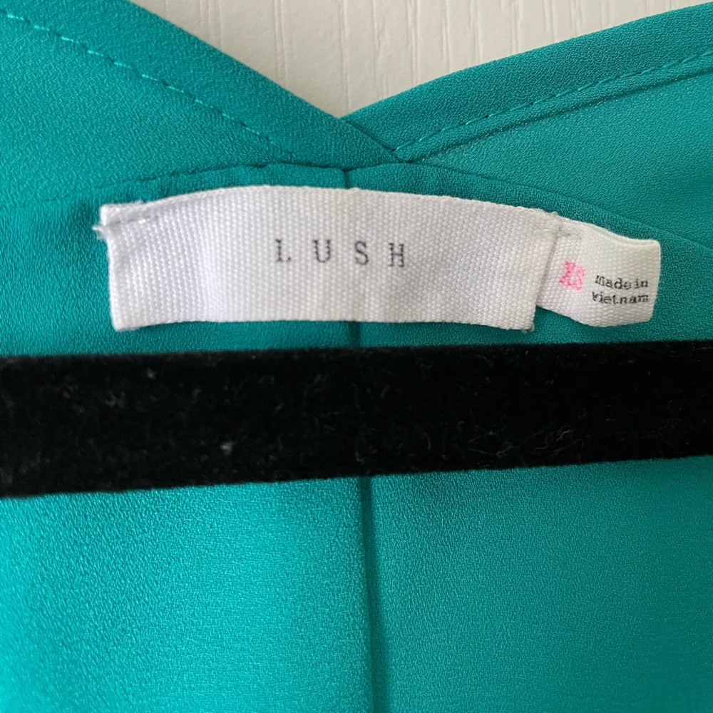 Lush Vibrant Teal Dressy Shirt